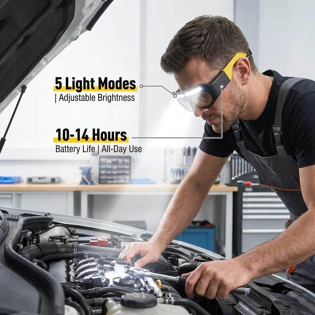 LED Headlight Glasses | See Everything in the Dark