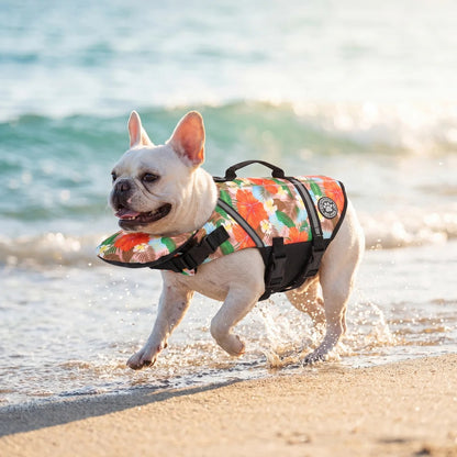 floaty - dog life jacket with chinlift™ head rest