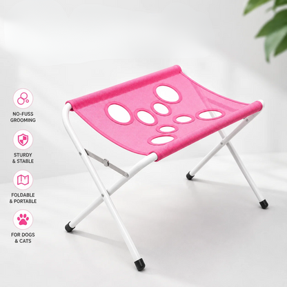 Portable pet grooming table